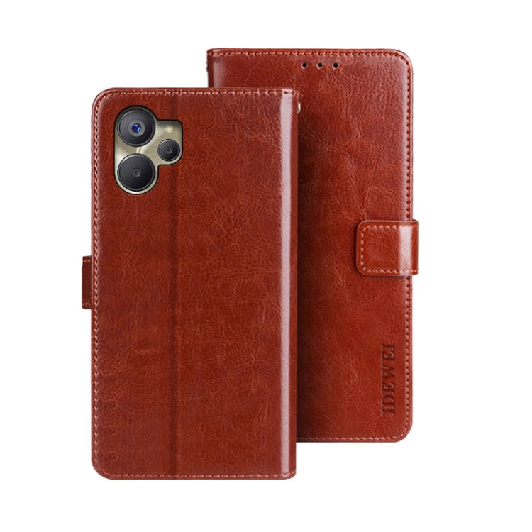idewei Crazy Horse Texture Leather Phone Case