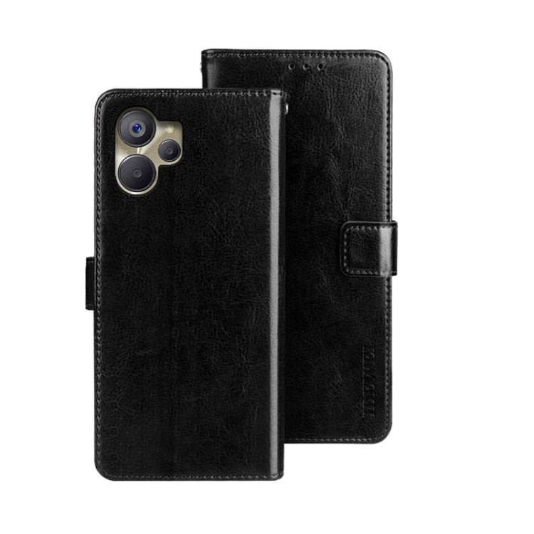 idewei Crazy Horse Texture Leather Phone Case, For OPPO A58 5G, For OPPO A77s, For Oukitel C19 Pro, For Realme 10 5G