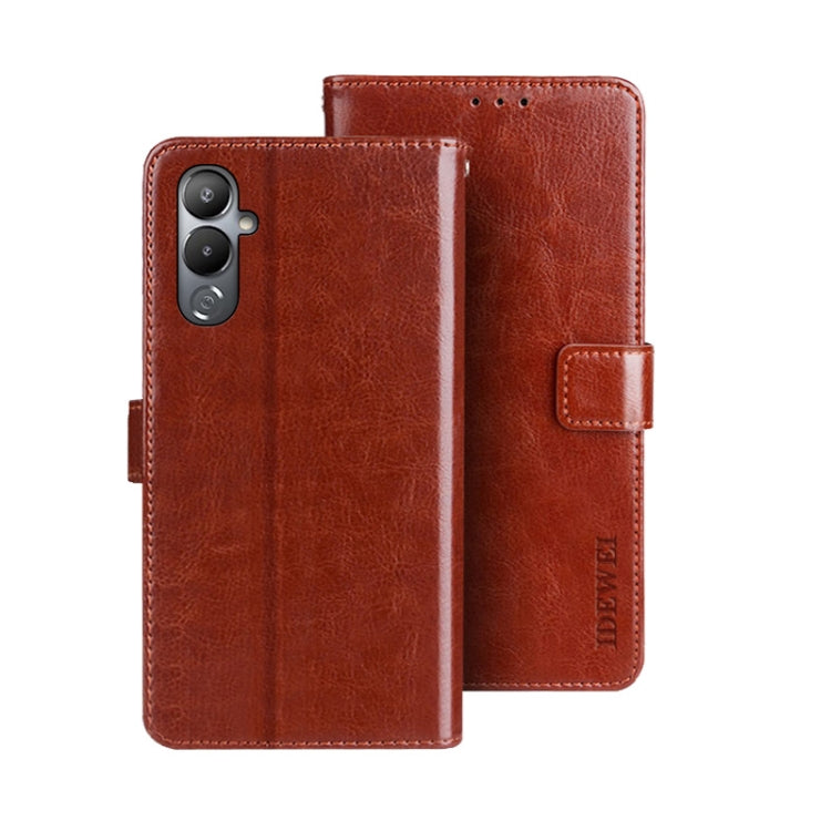 idewei Crazy Horse Texture Leather Phone Case, For Tecno Pova 4, For vivo V21s, For ZTE Axon 30S, For ZTE Blade A72 4G