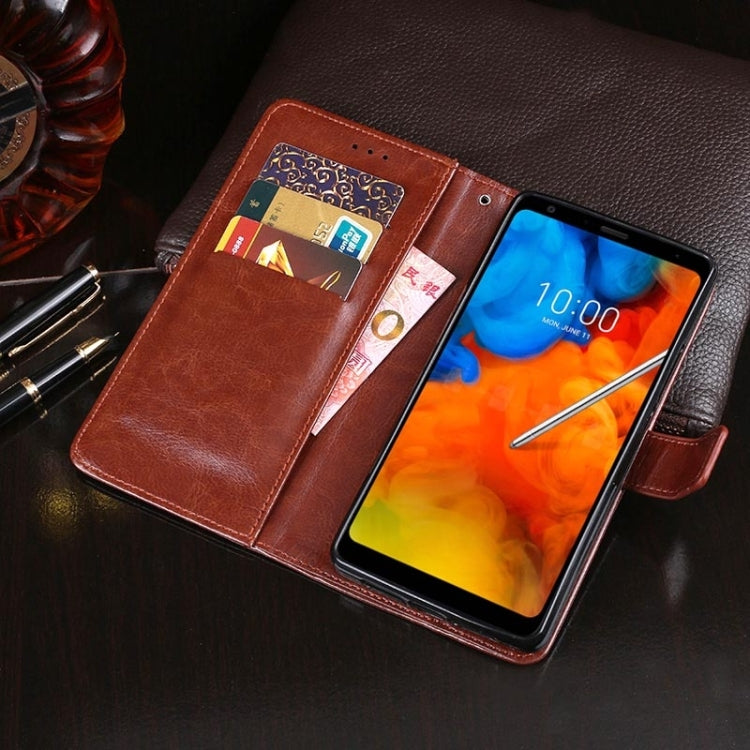 idewei Crazy Horse Texture Leather Phone Case, For Tecno Pova 4, For vivo V21s, For ZTE Axon 30S, For ZTE Blade A72 4G