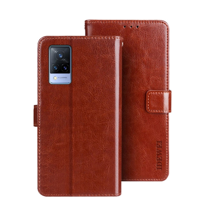 idewei Crazy Horse Texture Leather Phone Case, For Tecno Pova 4, For vivo V21s, For ZTE Axon 30S, For ZTE Blade A72 4G