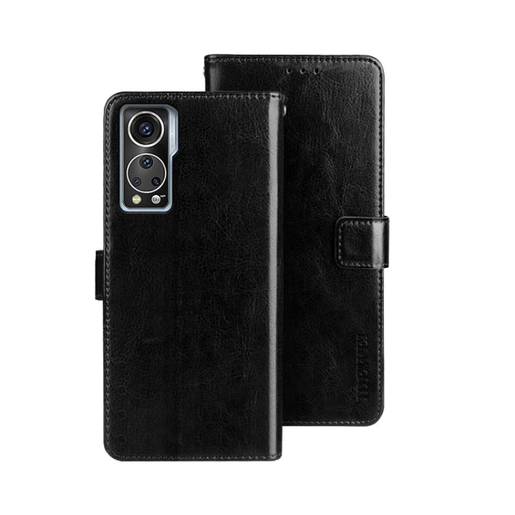 idewei Crazy Horse Texture Leather Phone Case, For Tecno Pova 4, For vivo V21s, For ZTE Axon 30S, For ZTE Blade A72 4G