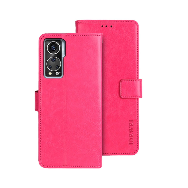 idewei Crazy Horse Texture Leather Phone Case, For Tecno Pova 4, For vivo V21s, For ZTE Axon 30S, For ZTE Blade A72 4G