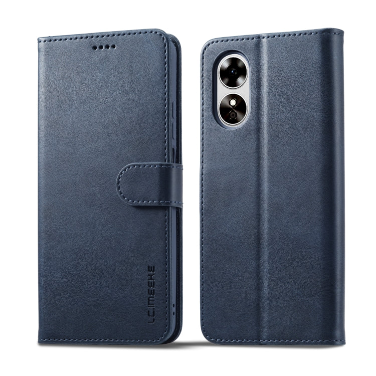 LC.IMEEKE Calf Texture Leather Phone Case, For OPPO A17