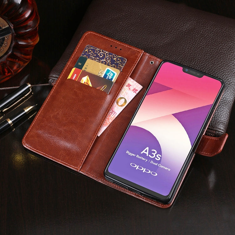 idewei Crazy Horse Texture Horizontal Flip Leather Case with Holder & Card Slots & Wallet, For OPPO A12E, For Galaxy A31, For Galaxy M11, For Xiaomi Black Shark 3 Pro