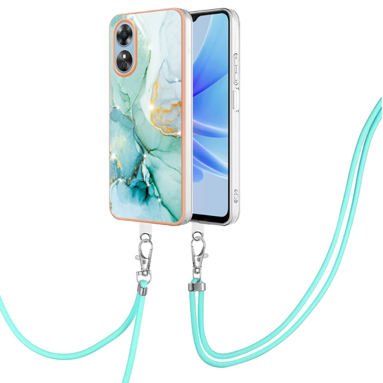 Electroplating Marble Dual-side IMD Phone Case with Lanyard, For OnePlus 10T 5G / Ace Pro, For Motorola Moto E22, For Motorola Moto E32 4G / E32s, For OPPO A17, For Sony Xperia 1 IV