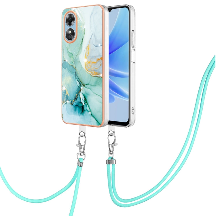 Electroplating Marble Dual-side IMD Phone Case with Lanyard