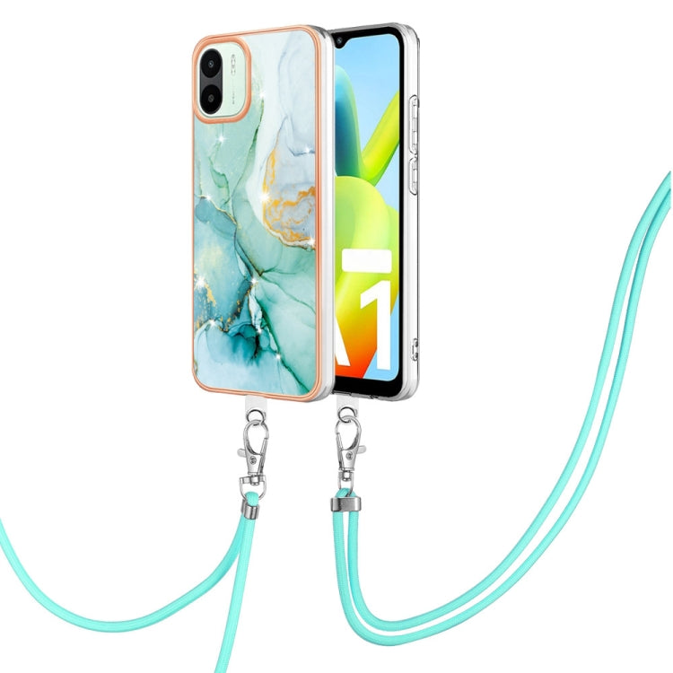 Electroplating Marble Dual-side IMD Phone Case with Lanyard