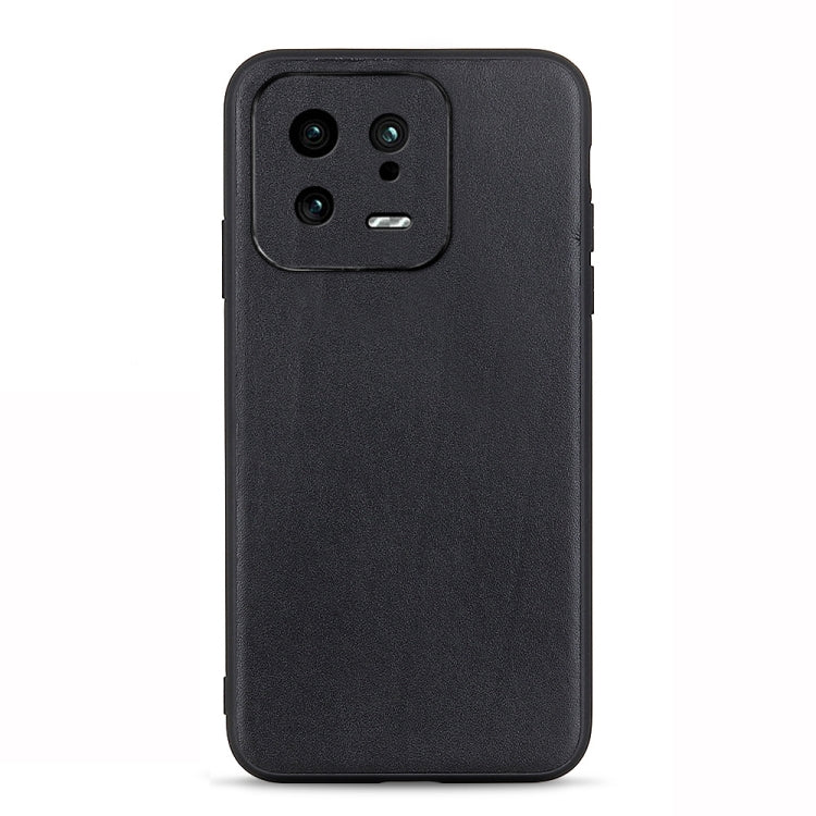 Accurate Hole Lambskin Texture Genuine Leather Phone Case, For Xiaomi 13, For OPPO Reno9 / Reno9 Pro, For vivo X90 Pro