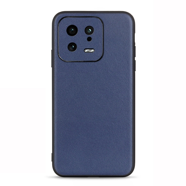 Accurate Hole Lambskin Texture Genuine Leather Phone Case, For Xiaomi 13, For OPPO Reno9 / Reno9 Pro, For vivo X90 Pro