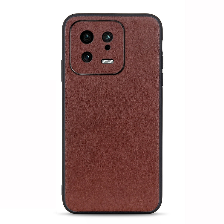 Accurate Hole Lambskin Texture Genuine Leather Phone Case, For Xiaomi 13, For OPPO Reno9 / Reno9 Pro, For vivo X90 Pro