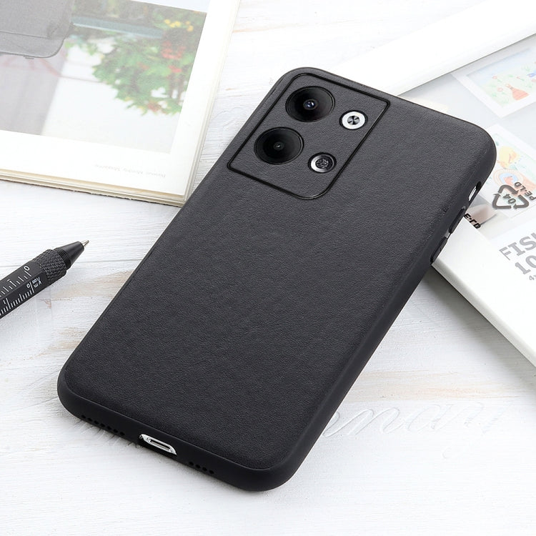 Accurate Hole Lambskin Texture Genuine Leather Phone Case, For OPPO Reno9 / Reno9 Pro, For vivo X90 Pro