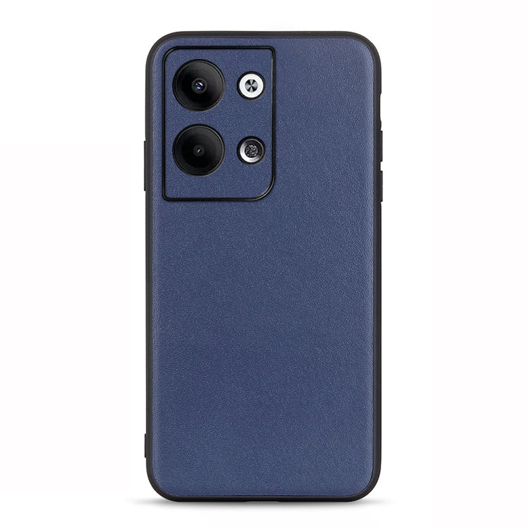 Accurate Hole Lambskin Texture Genuine Leather Phone Case, For OPPO Reno9 / Reno9 Pro, For vivo X90 Pro