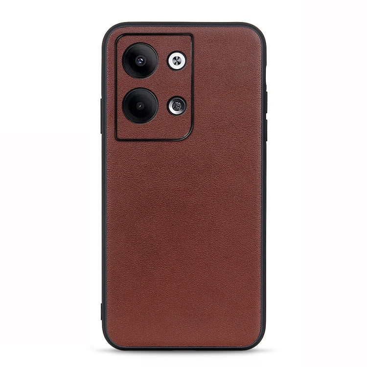 Accurate Hole Lambskin Texture Genuine Leather Phone Case, For OPPO Reno9 / Reno9 Pro, For vivo X90 Pro
