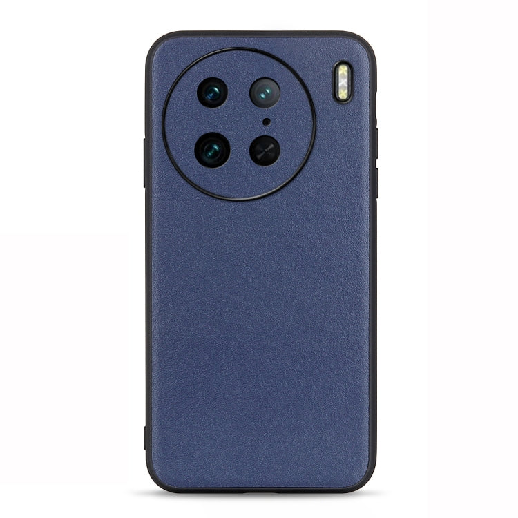 Accurate Hole Lambskin Texture Genuine Leather Phone Case, For OPPO Reno9 / Reno9 Pro, For vivo X90 Pro