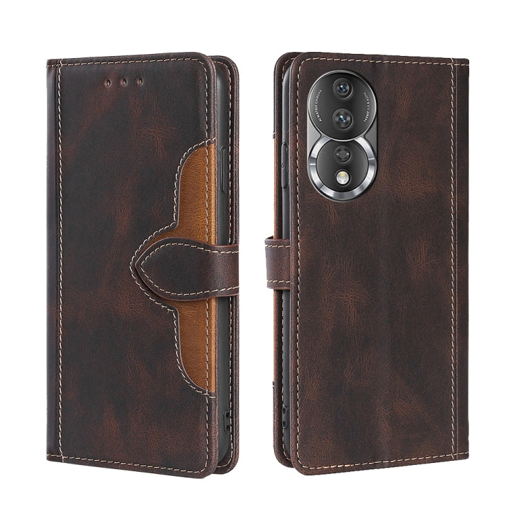 Skin Feel Magnetic Buckle Leather Phone Case