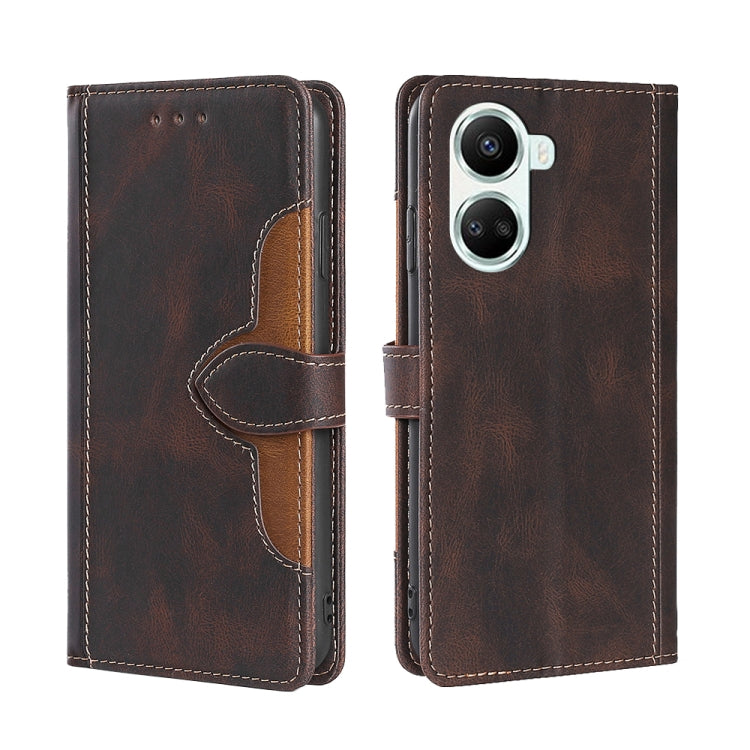 Skin Feel Magnetic Buckle Leather Phone Case, For Honor 80, For Honor 80 Pro, For Huawei nova 10 SE, For OPPO A58 5G, For Realme 10 4G, For Realme C30s, For TCL 30XL 2022, For vivo X90