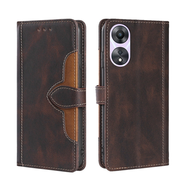 Skin Feel Magnetic Buckle Leather Phone Case, For Honor 80, For Honor 80 Pro, For Huawei nova 10 SE, For OPPO A58 5G, For Realme 10 4G, For Realme C30s, For TCL 30XL 2022, For vivo X90