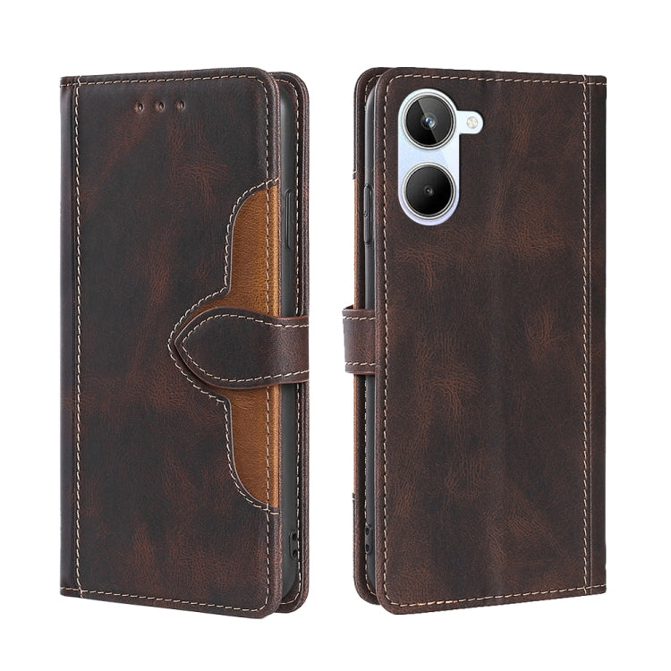 Skin Feel Magnetic Buckle Leather Phone Case, For Honor 80, For Honor 80 Pro, For Huawei nova 10 SE, For OPPO A58 5G, For Realme 10 4G, For Realme C30s, For TCL 30XL 2022, For vivo X90