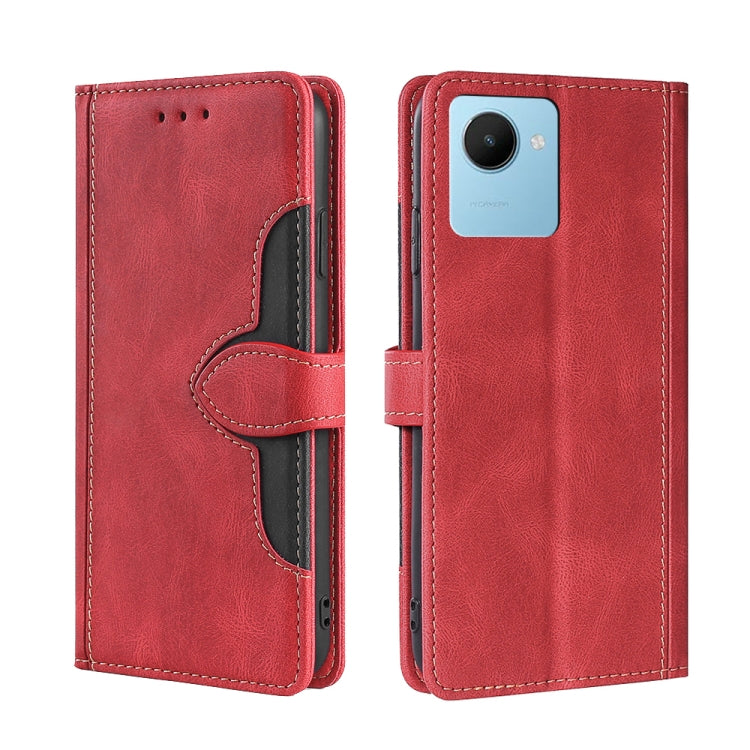 Skin Feel Magnetic Buckle Leather Phone Case
