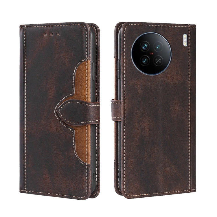 Skin Feel Magnetic Buckle Leather Phone Case