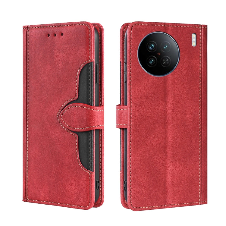 Skin Feel Magnetic Buckle Leather Phone Case