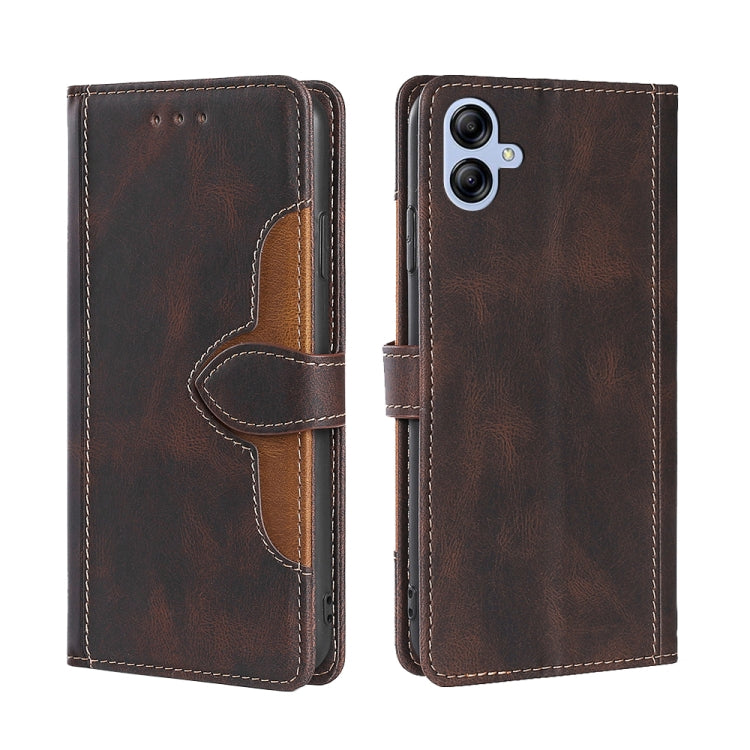 Skin Feel Magnetic Buckle Leather Phone Case
