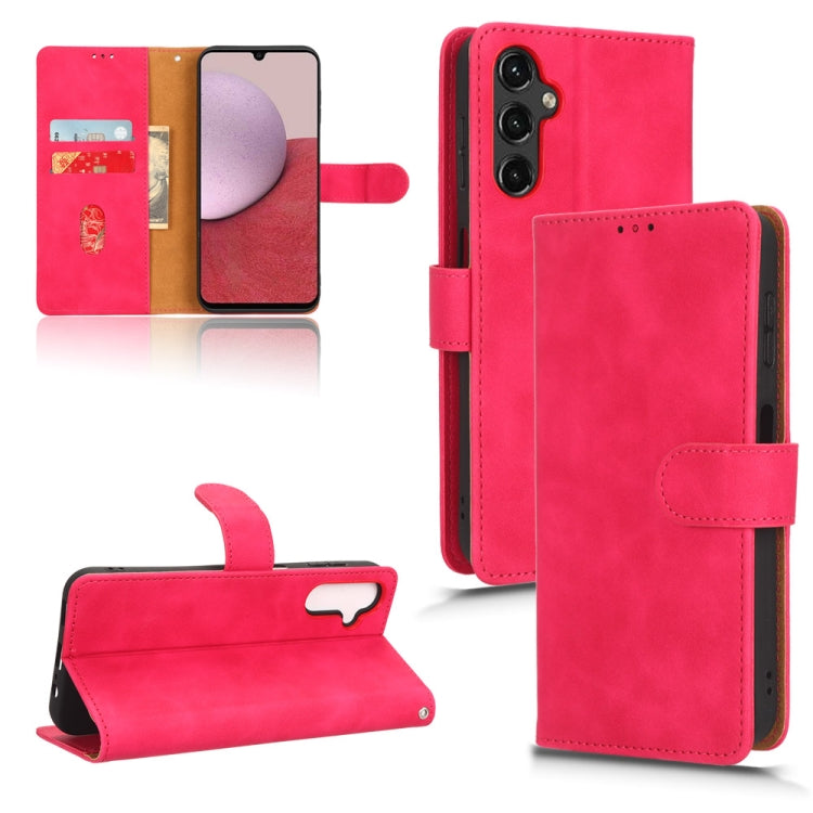 Skin Feel Magnetic Flip Leather Phone Case