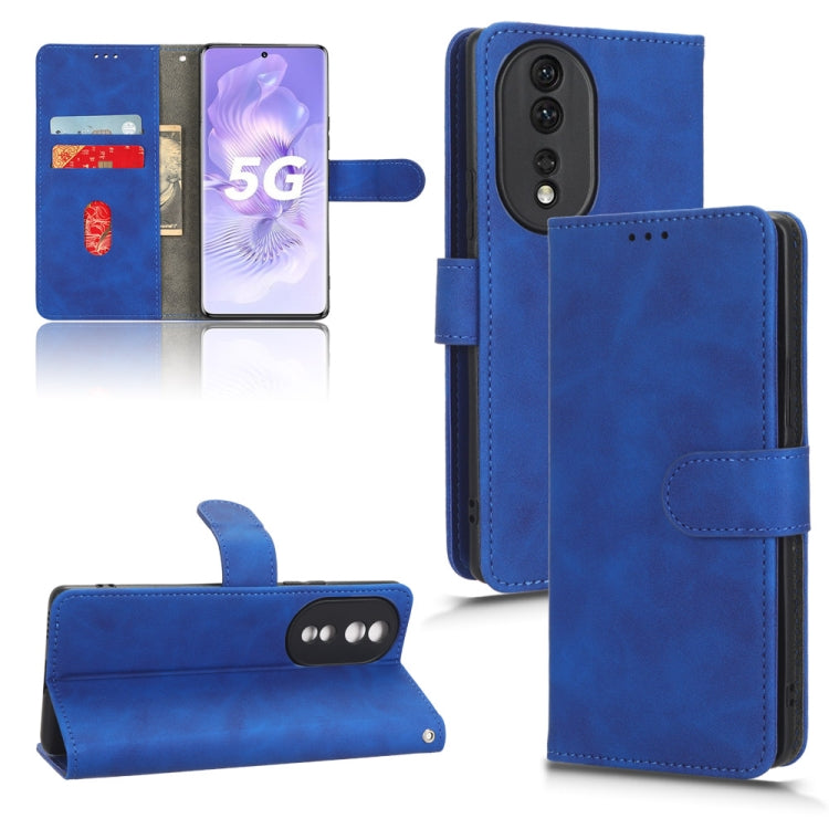 Skin Feel Magnetic Flip Leather Phone Case