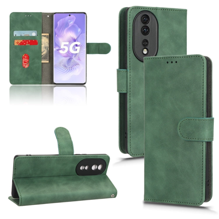 Skin Feel Magnetic Flip Leather Phone Case