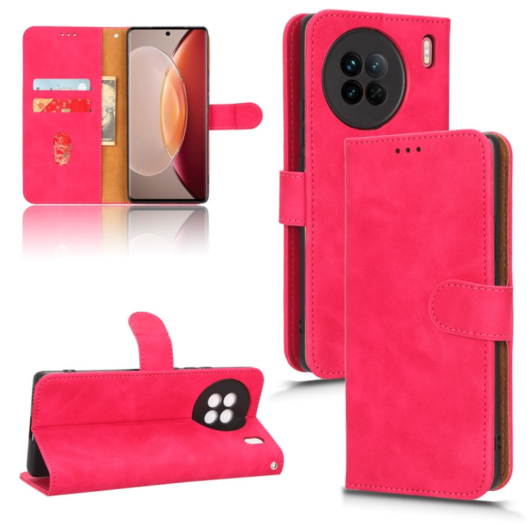 Skin Feel Magnetic Flip Leather Phone Case