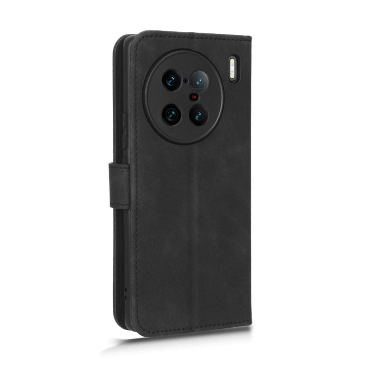 Skin Feel Magnetic Flip Leather Phone Case, For  vivo X90 Pro+