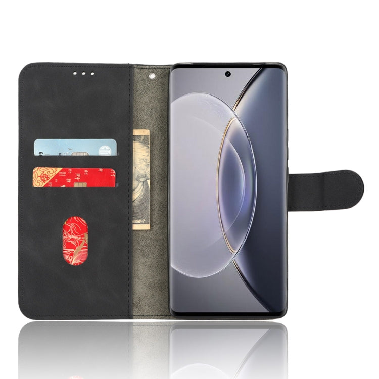 Skin Feel Magnetic Flip Leather Phone Case, For  vivo X90 Pro+