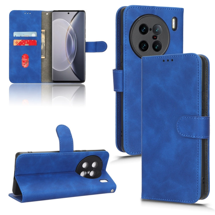Skin Feel Magnetic Flip Leather Phone Case