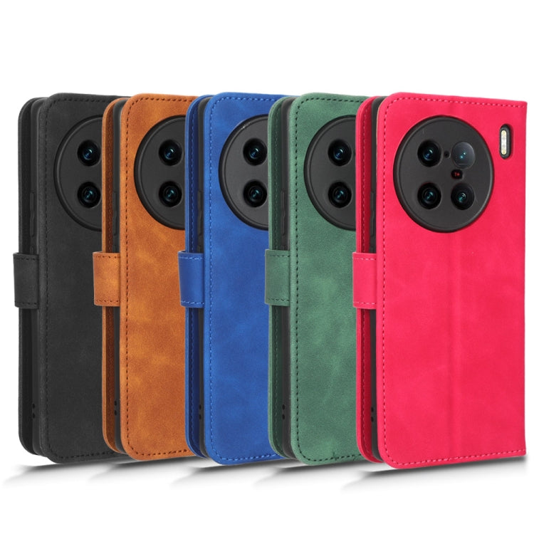 Skin Feel Magnetic Flip Leather Phone Case