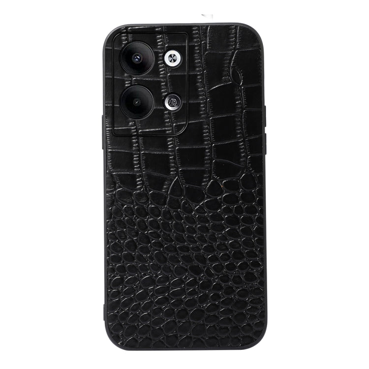 Crocodile Texture Genuine Leather Phone Case, For OPPO Reno9 / Reno9 Pro, For vivo X90 Pro