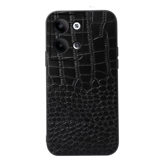 Crocodile Texture Genuine Leather Phone Case, For OPPO Reno9 / Reno9 Pro, For vivo X90 Pro, For Google Pixel Fold