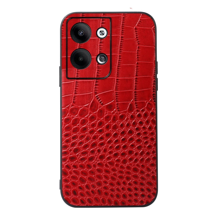 Crocodile Texture Genuine Leather Phone Case, For OPPO Reno9 / Reno9 Pro, For vivo X90 Pro, For Google Pixel Fold