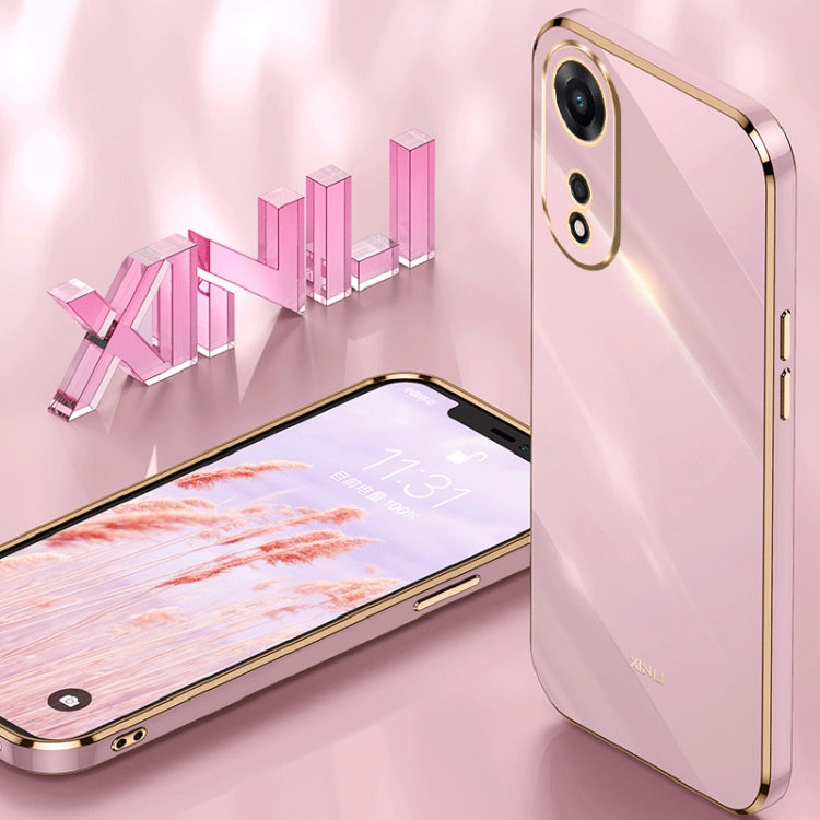 XINLI Straight Edge 6D Electroplate TPU Phone Case