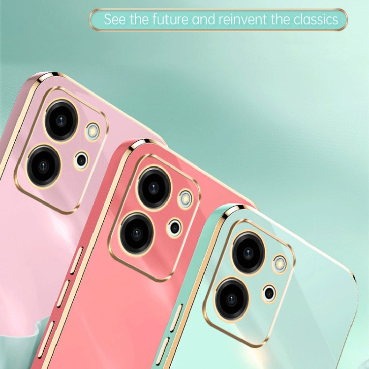 XINLI Straight Edge 6D Electroplate TPU Phone Case