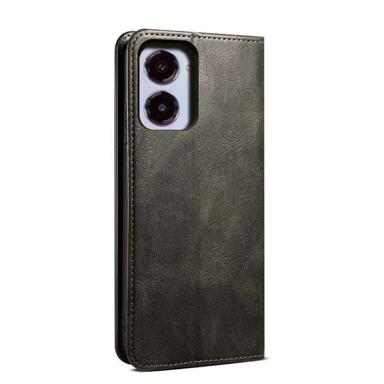 Oil Wax Crazy Horse Texture Leather Phone Case