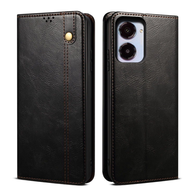 Oil Wax Crazy Horse Texture Leather Phone Case