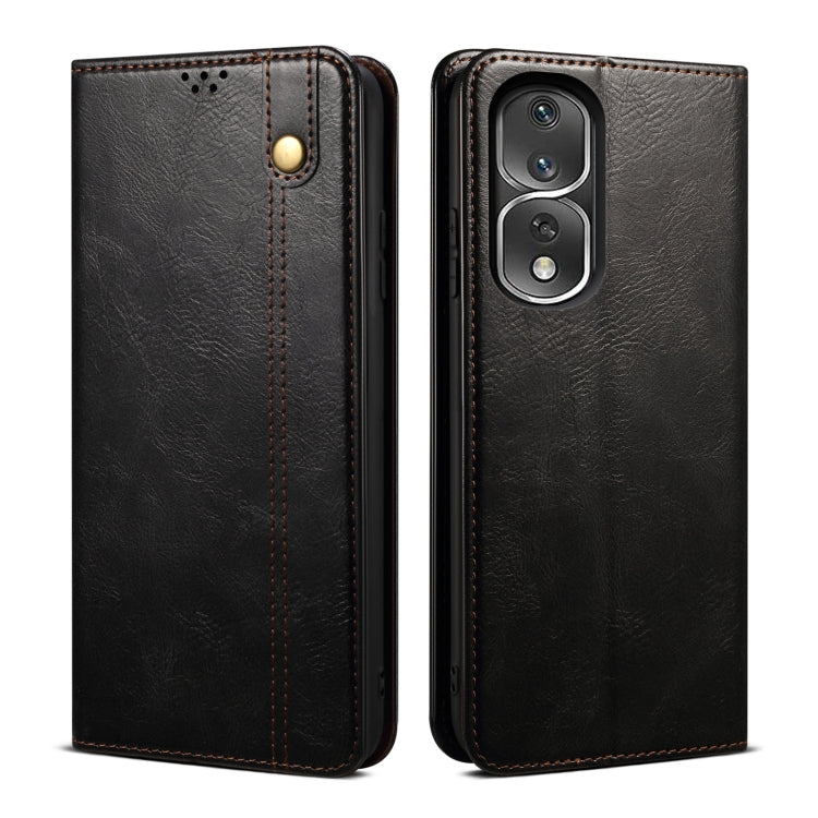 Oil Wax Crazy Horse Texture Leather Phone Case