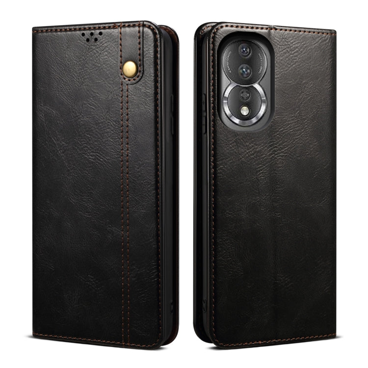 Oil Wax Crazy Horse Texture Leather Phone Case