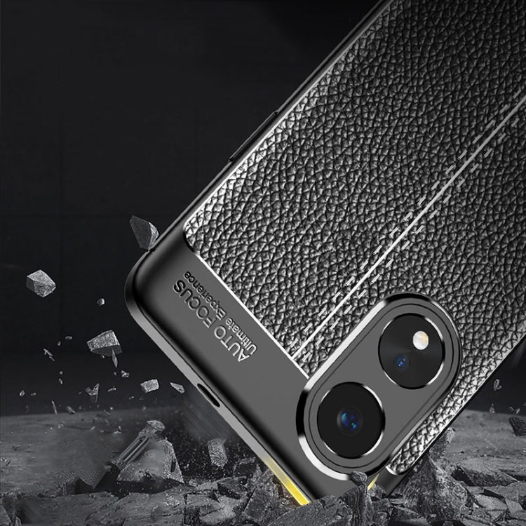 Litchi Texture Shockproof TPU Phone Case