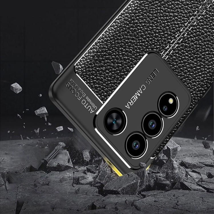 Litchi Texture Shockproof TPU Phone Case