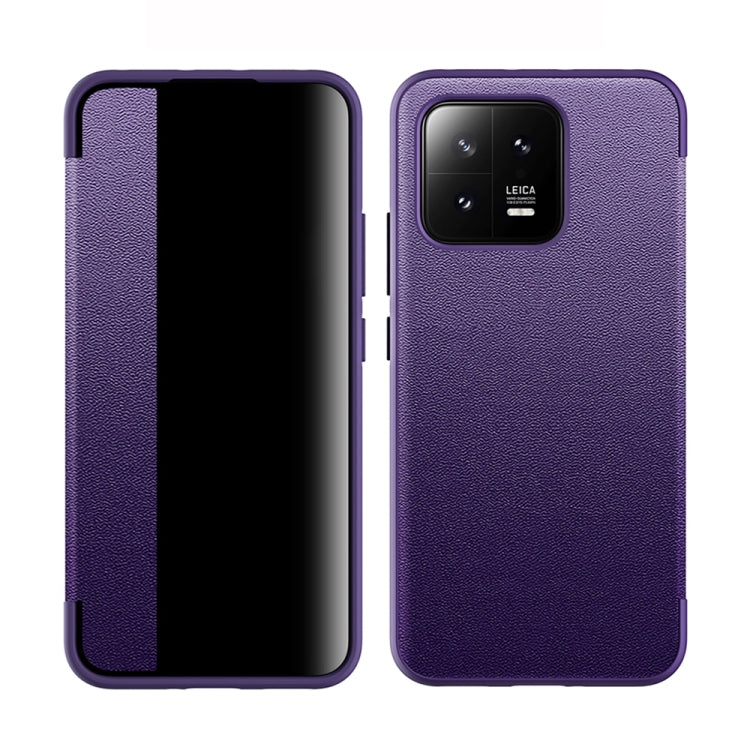 Magnetic Side Window View Shockproof Horizontal Flip Leather Case, For vivo X90, For vivo X90 Pro, For vivo X90 Pro+, For Xiaomi 13, For Xiaomi 13 Pro