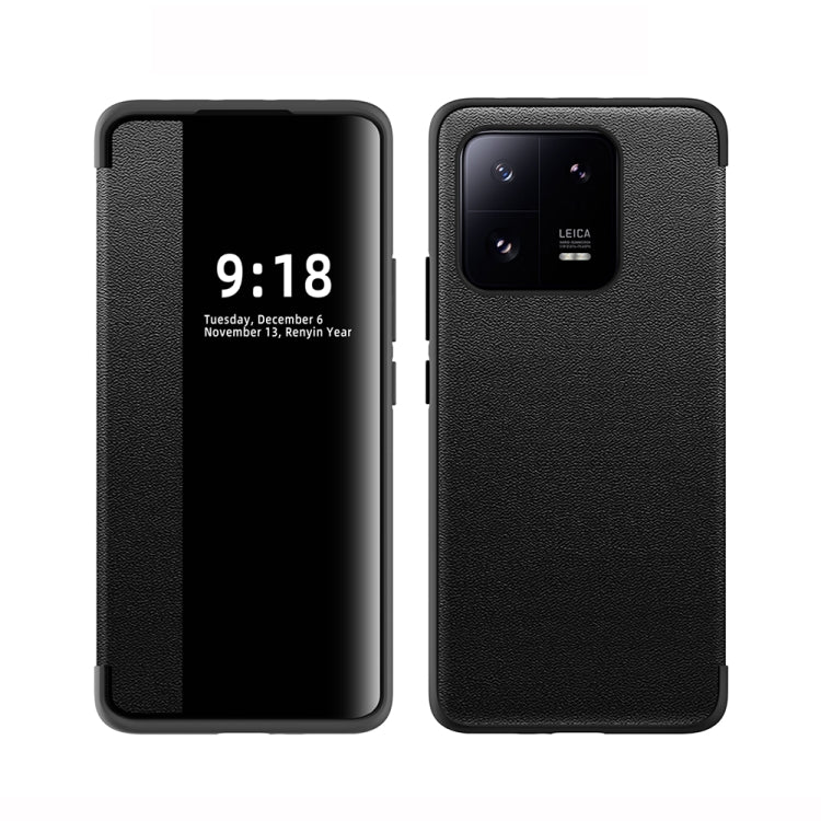 Magnetic Side Window View Shockproof Horizontal Flip Leather Case, For vivo X90, For vivo X90 Pro, For vivo X90 Pro+, For Xiaomi 13, For Xiaomi 13 Pro