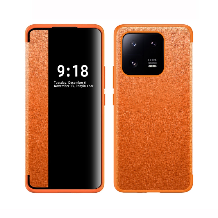 Magnetic Side Window View Shockproof Horizontal Flip Leather Case, For vivo X90, For vivo X90 Pro, For vivo X90 Pro+, For Xiaomi 13, For Xiaomi 13 Pro