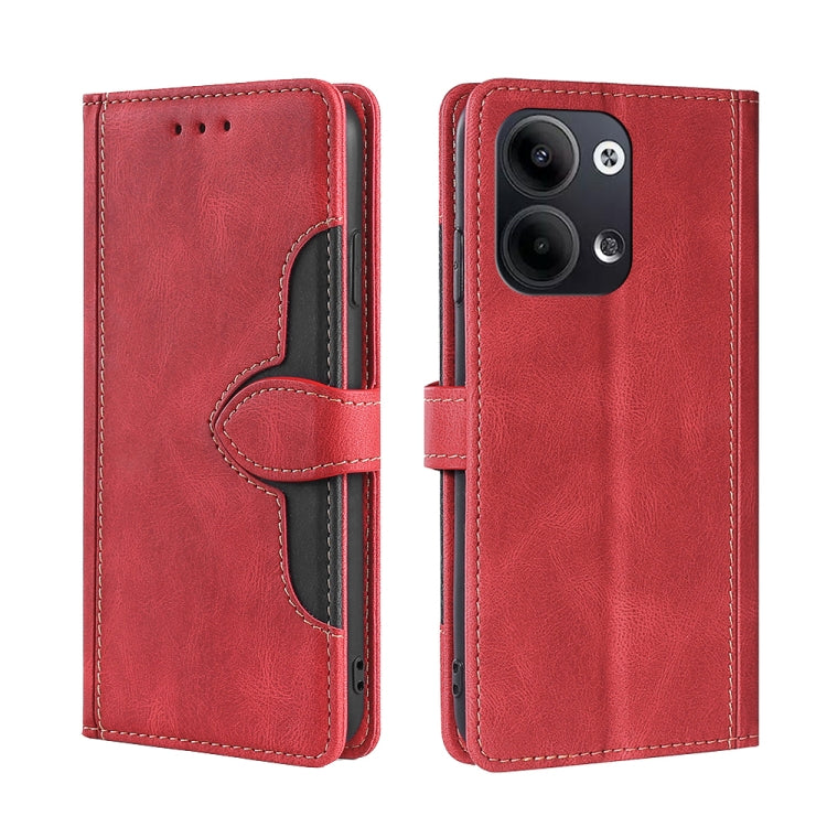 Skin Feel Magnetic Buckle Leather Phone Case